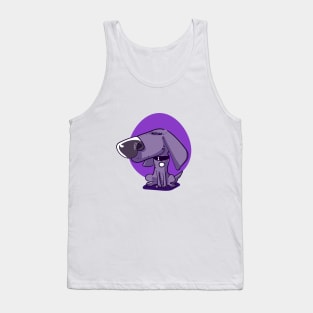 purple puppy sweet dog funny cartoon Tank Top